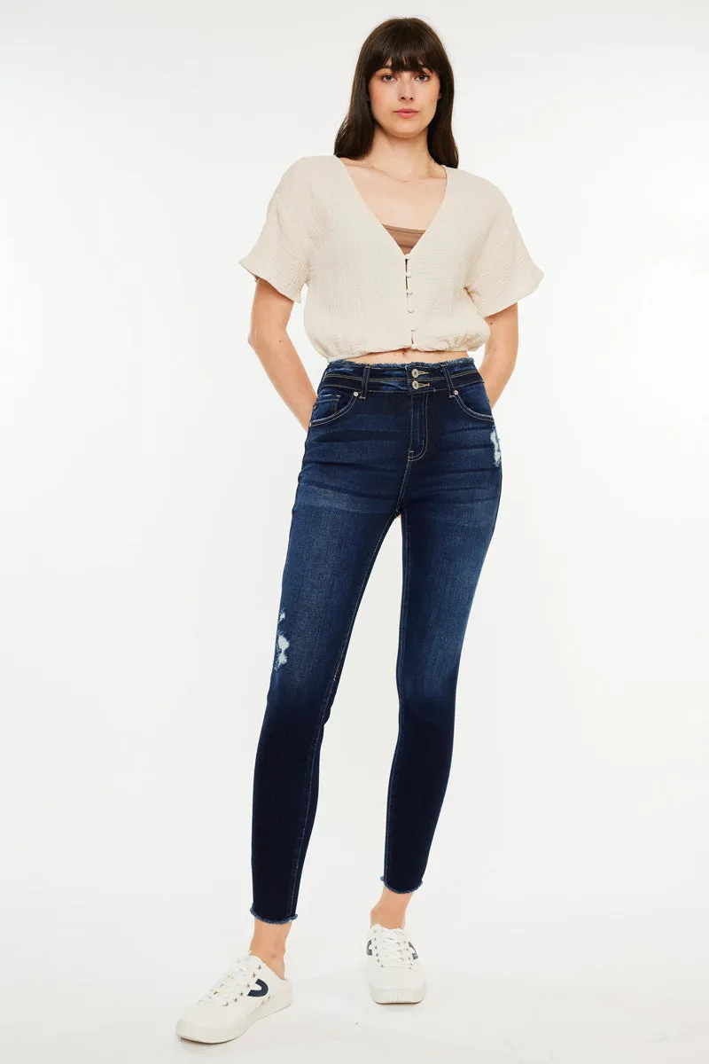 Danica High Rise Ankle Skinny Jeans