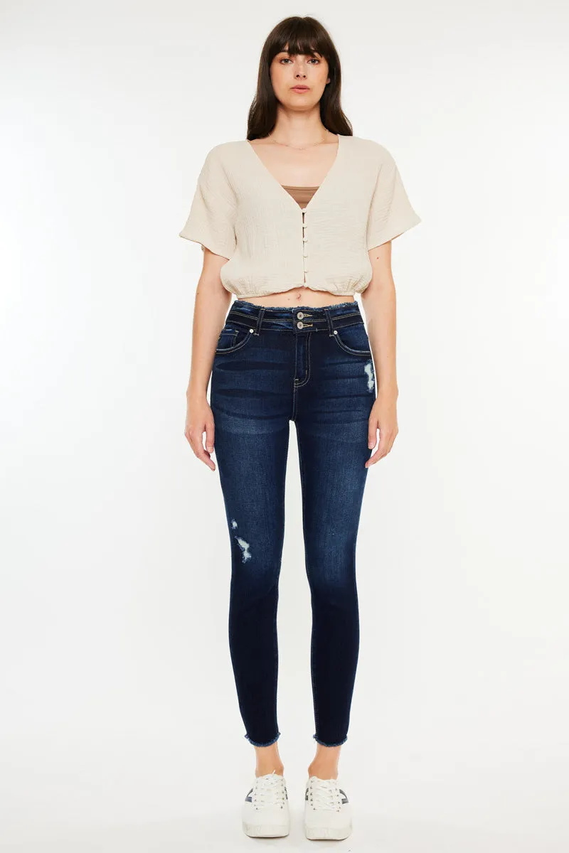 Danica High Rise Ankle Skinny Jeans