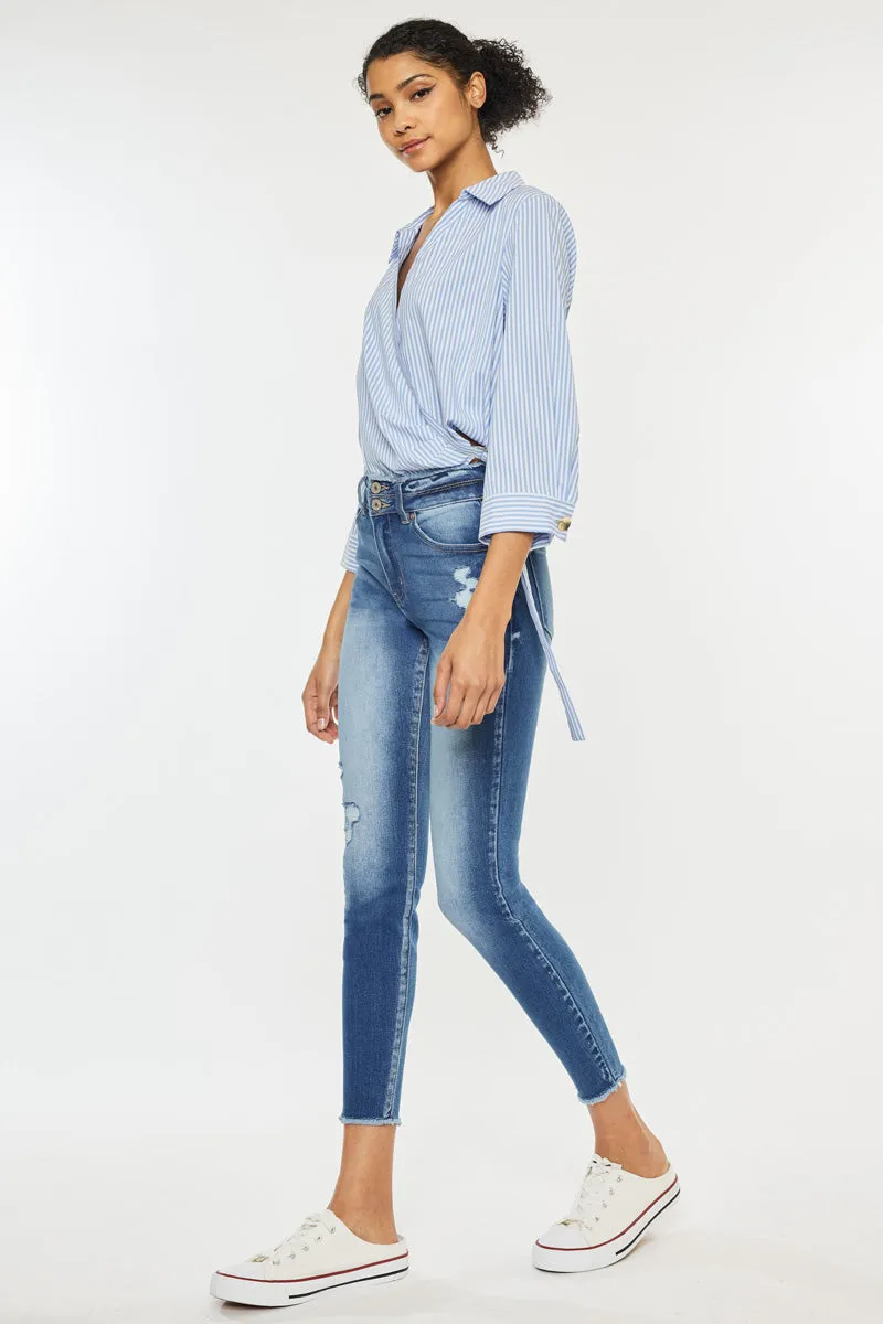 Danica High Rise Ankle Skinny Jeans