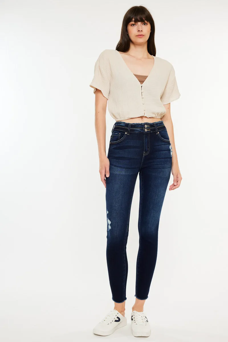 Danica High Rise Ankle Skinny Jeans