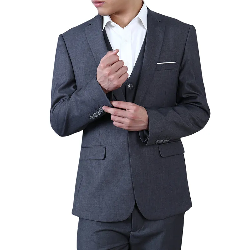 Dark Grey Casual Blazer Slim Fit Business Blazer