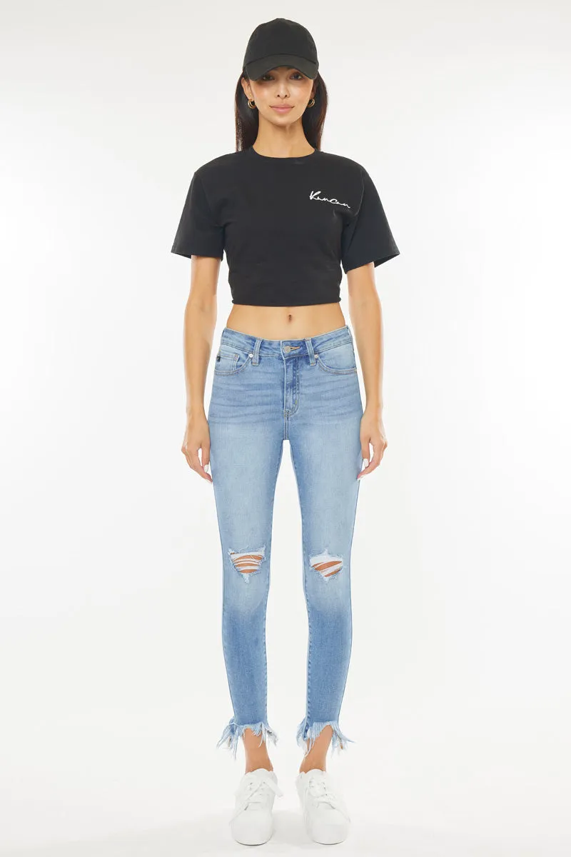 Delilah High Rise Ankle Skinny Jeans