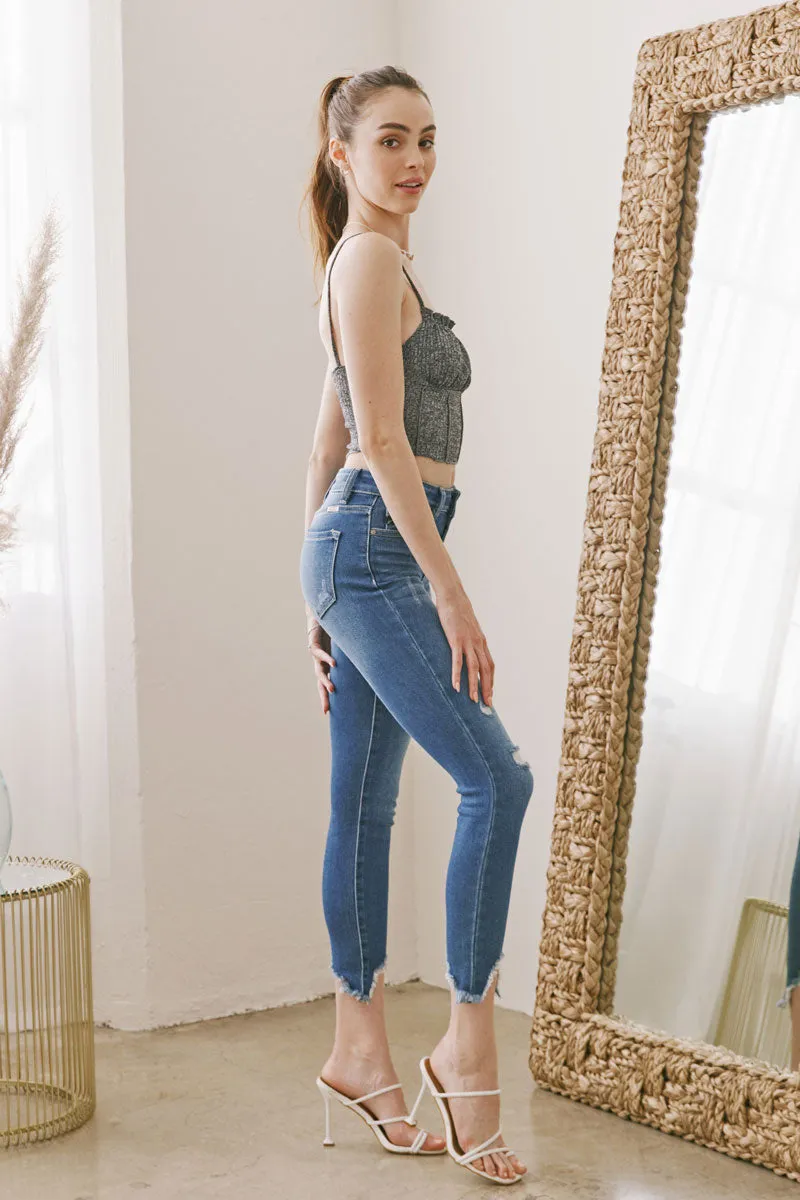 Dempsey High Rise Ankle Skinny Jeans