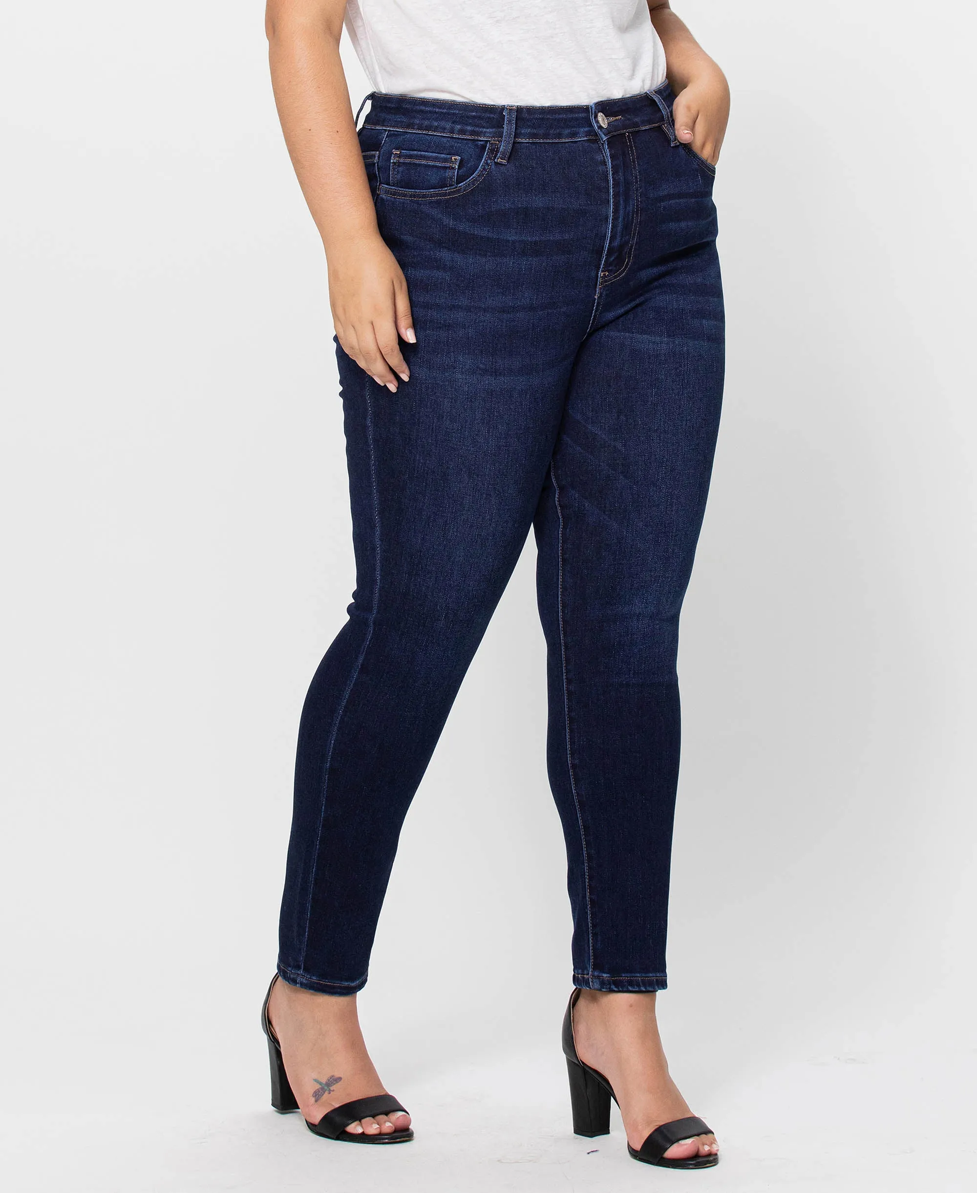 DK Wash- Plus High Rise Ankle Skinny Jeans