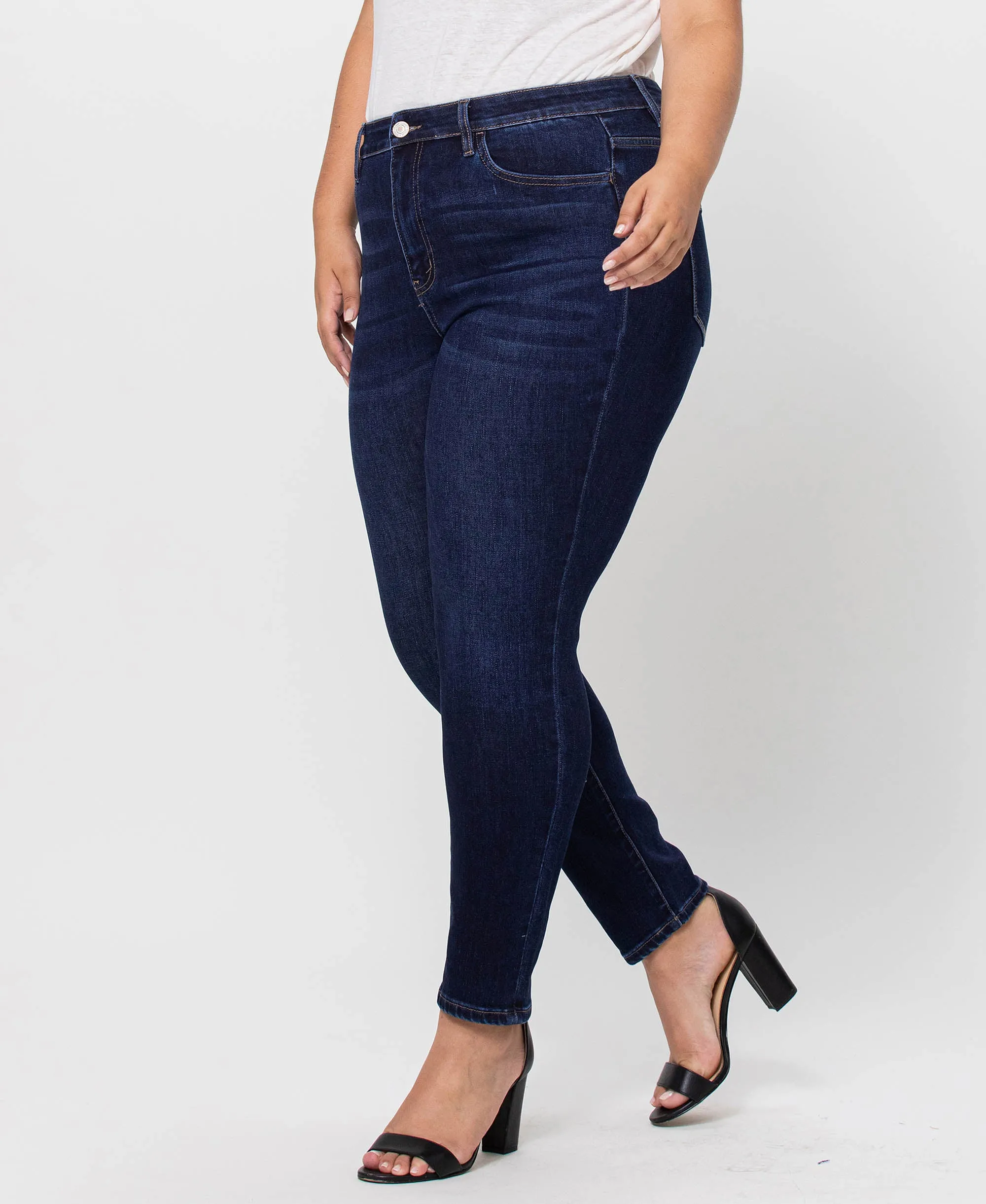 DK Wash- Plus High Rise Ankle Skinny Jeans