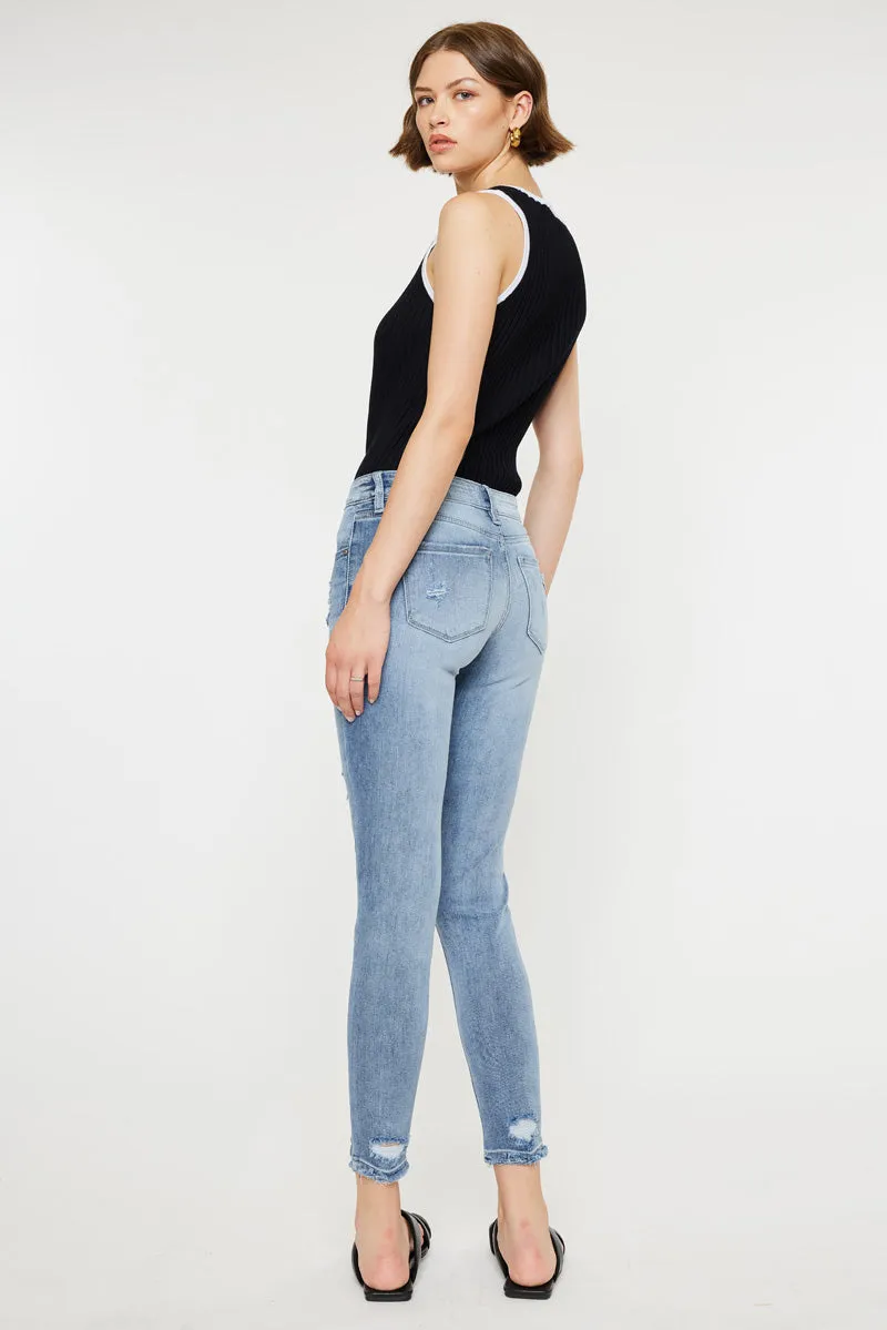 Eden Mid Rise Ankle Skinny Jeans