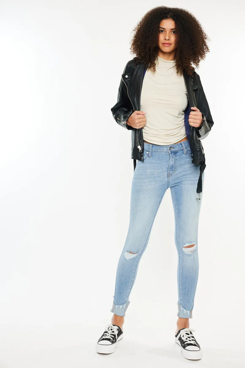 Fleur Mid Rise Ankle Skinny Jeans