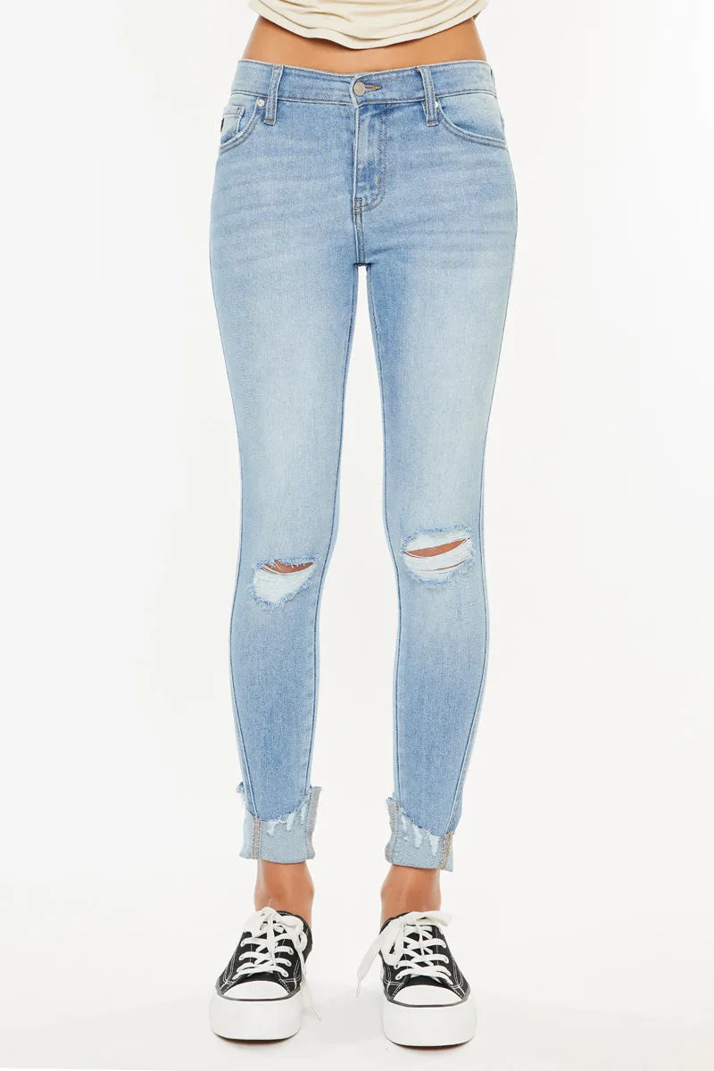 Fleur Mid Rise Ankle Skinny Jeans