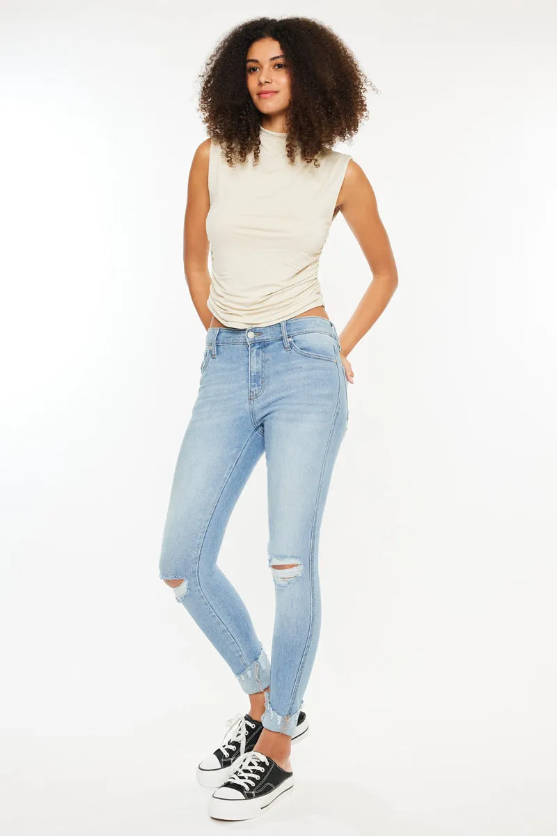 Fleur Mid Rise Ankle Skinny Jeans