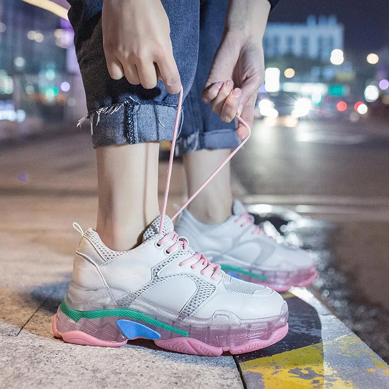 Glamour Transparent Heel women Sneakers