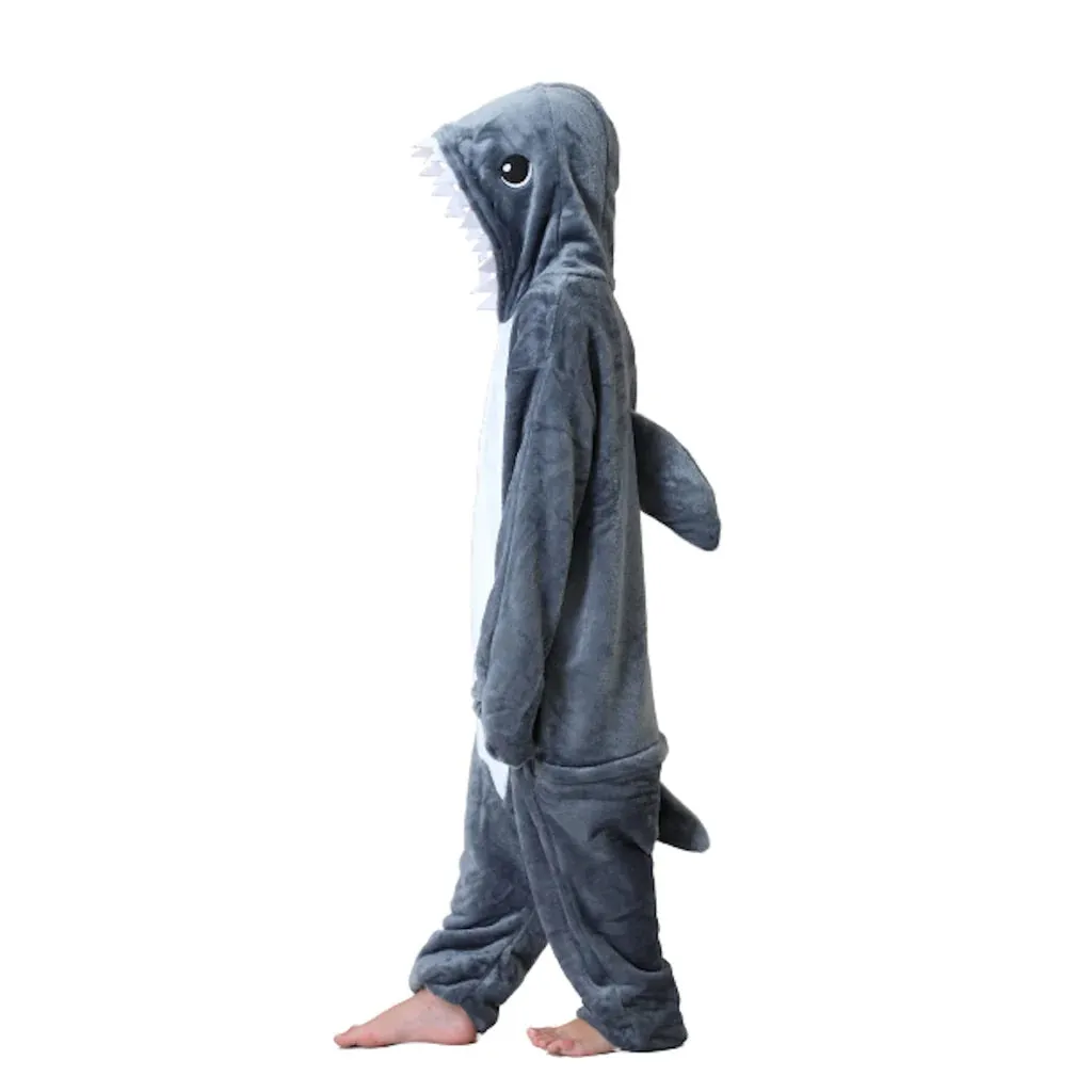 Grey Shark Kids Onesie