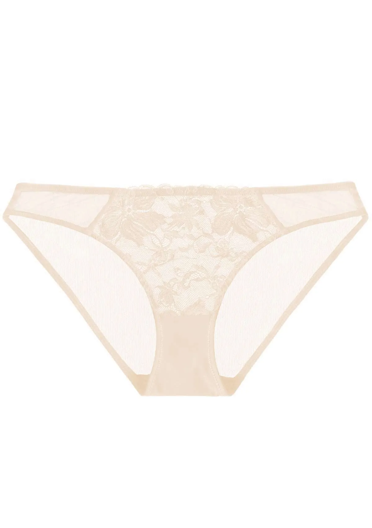 HSIA Breathable Sexy Lace Beige Cream Bikini Underwear