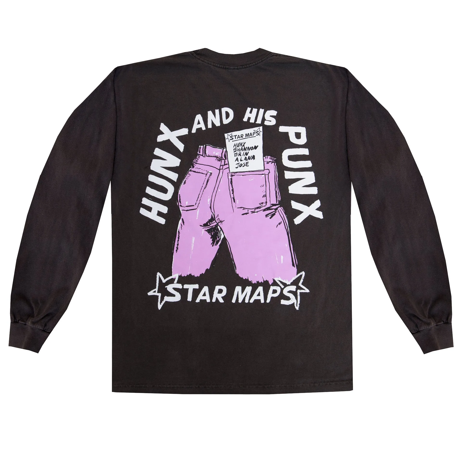 Hunx STAR MAPS  Long Sleeve T-Shirt