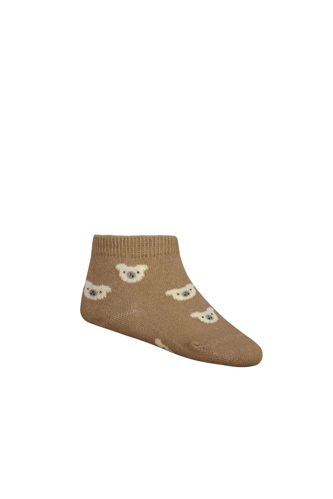 JAMIE KAY Bear Ankle Sock - Caramel Cream