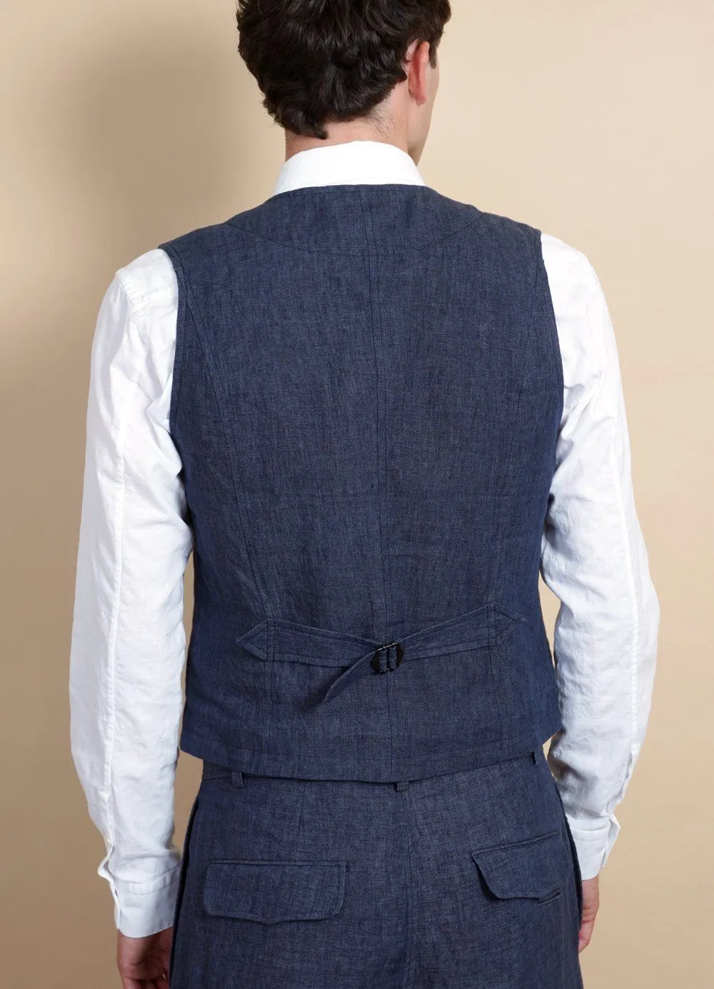 KALLE | Casual Classic Vest | Blue Delave