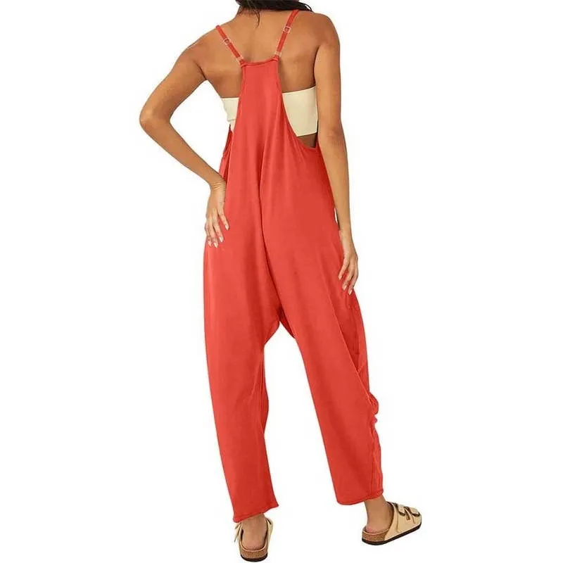 Long Jumpsuit Women Overalls