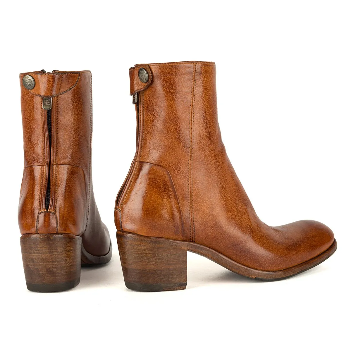 MAYA 31019<br> Washed Buffalo Ankle Boots