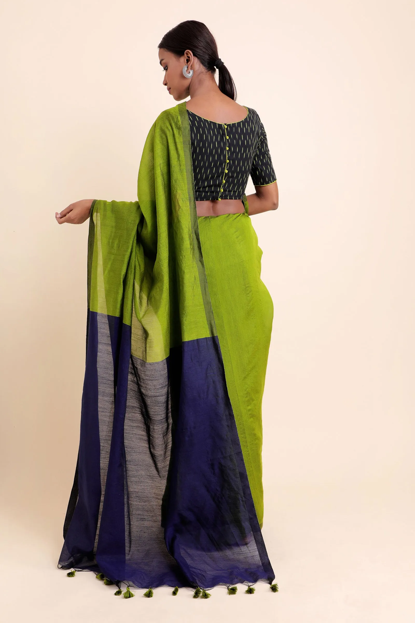 Meadow Cotton Silk Saree