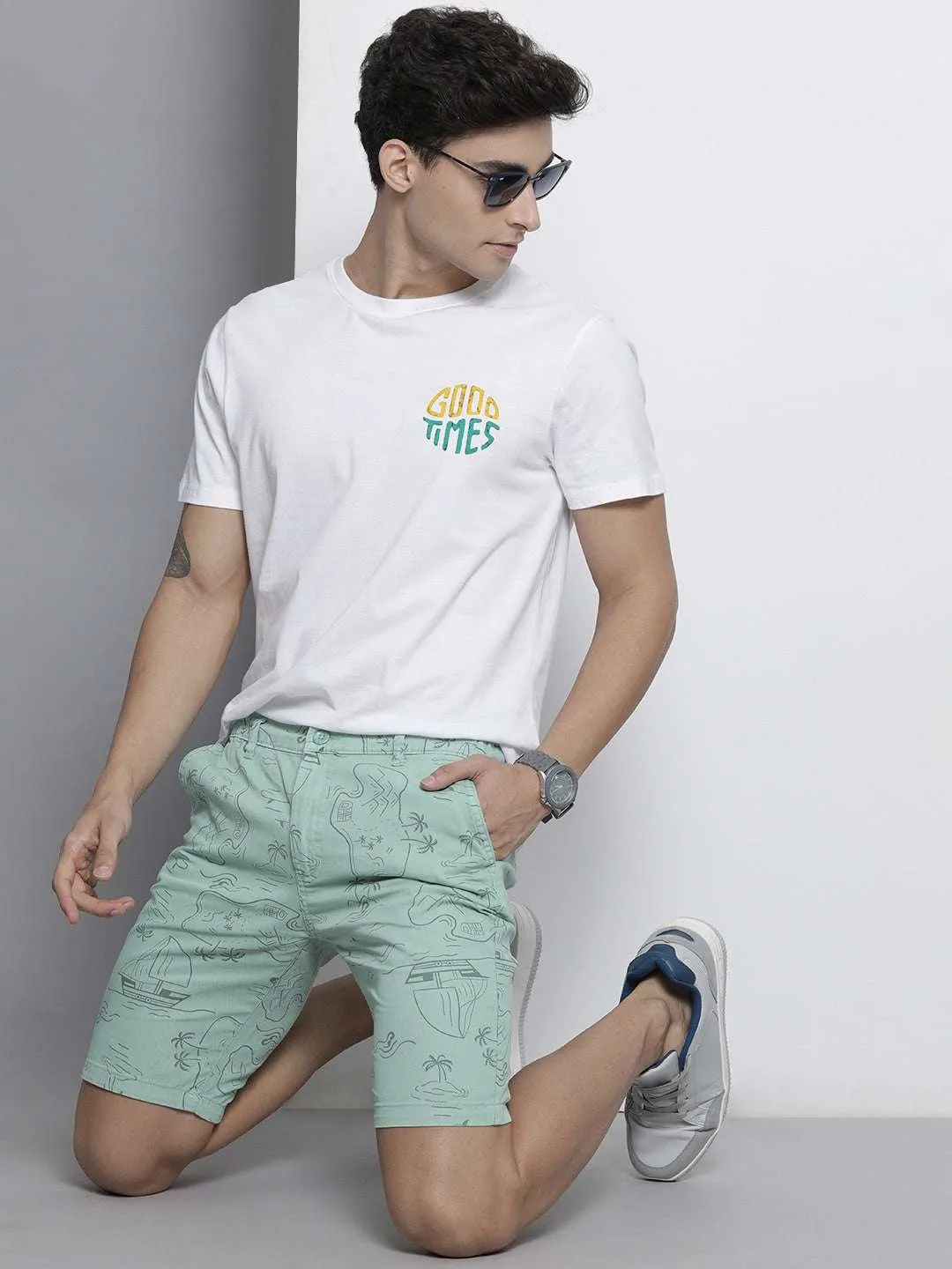 Men Abstract Shorts