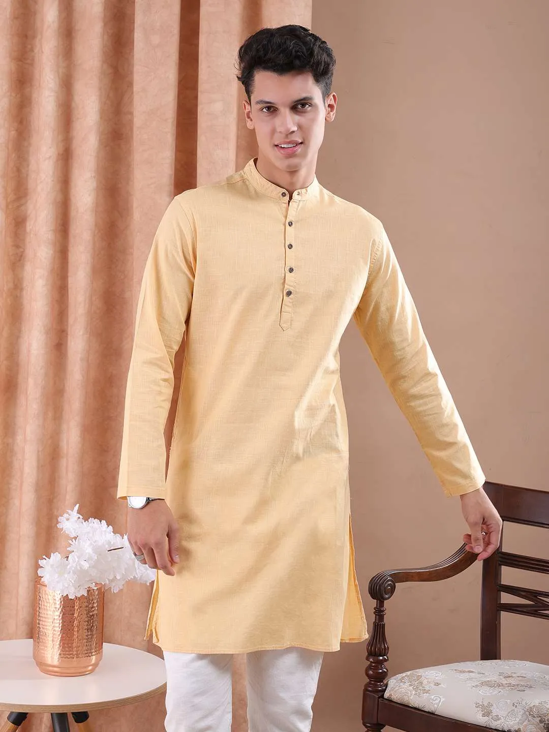 Men Basic Long Kurta