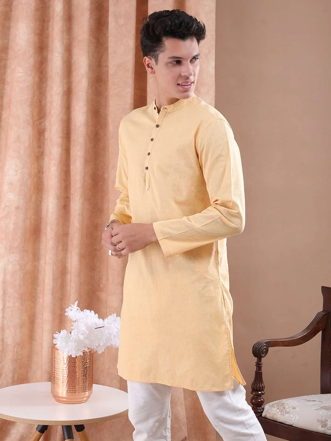 Men Basic Long Kurta