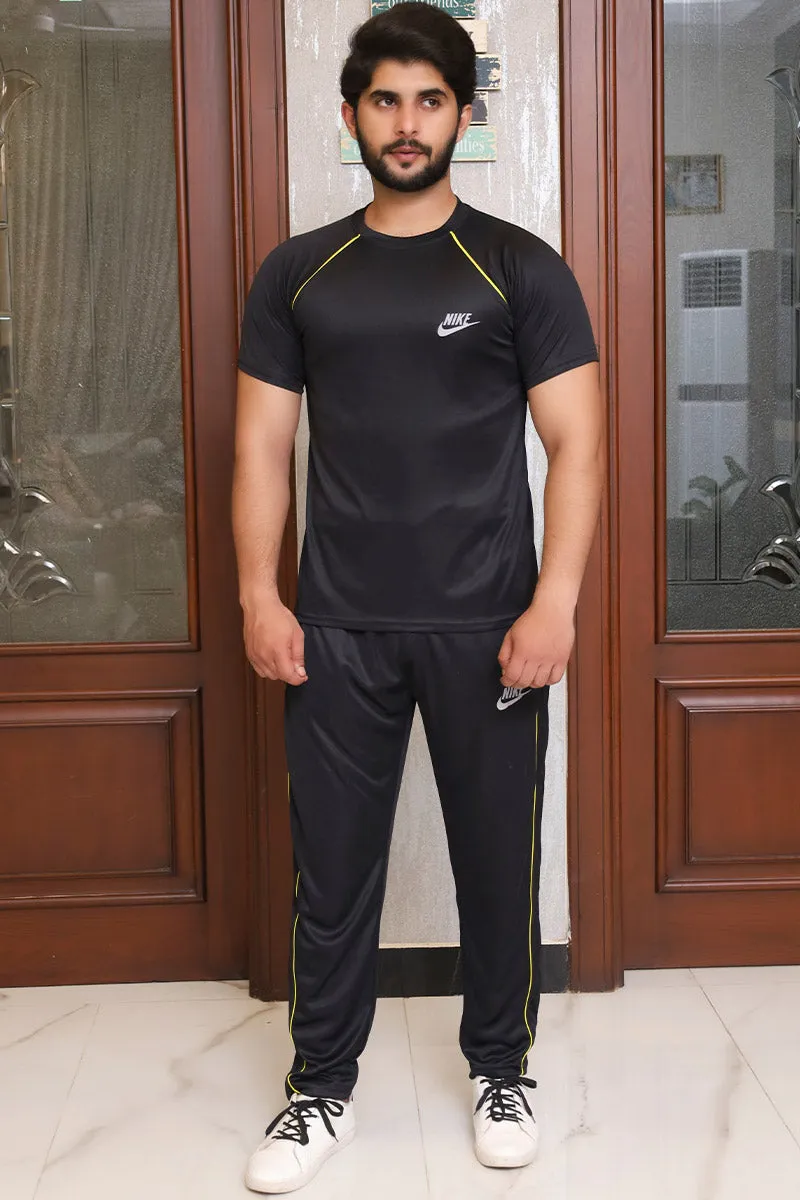 Men Summer Tracksuit Black