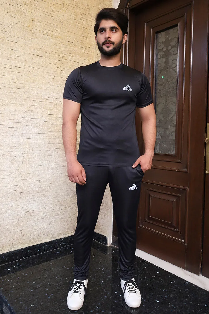 Men Summer Tracksuit Black