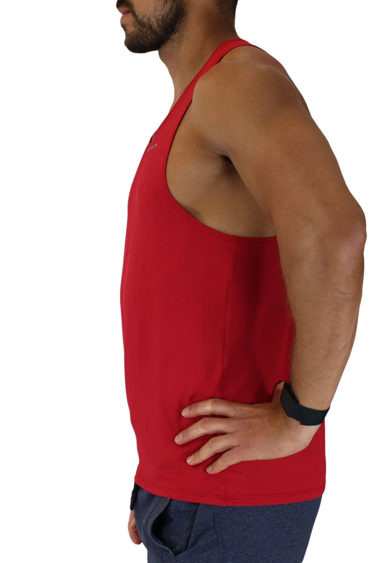 Men's Versatex Ultralite Running Singlet- Red