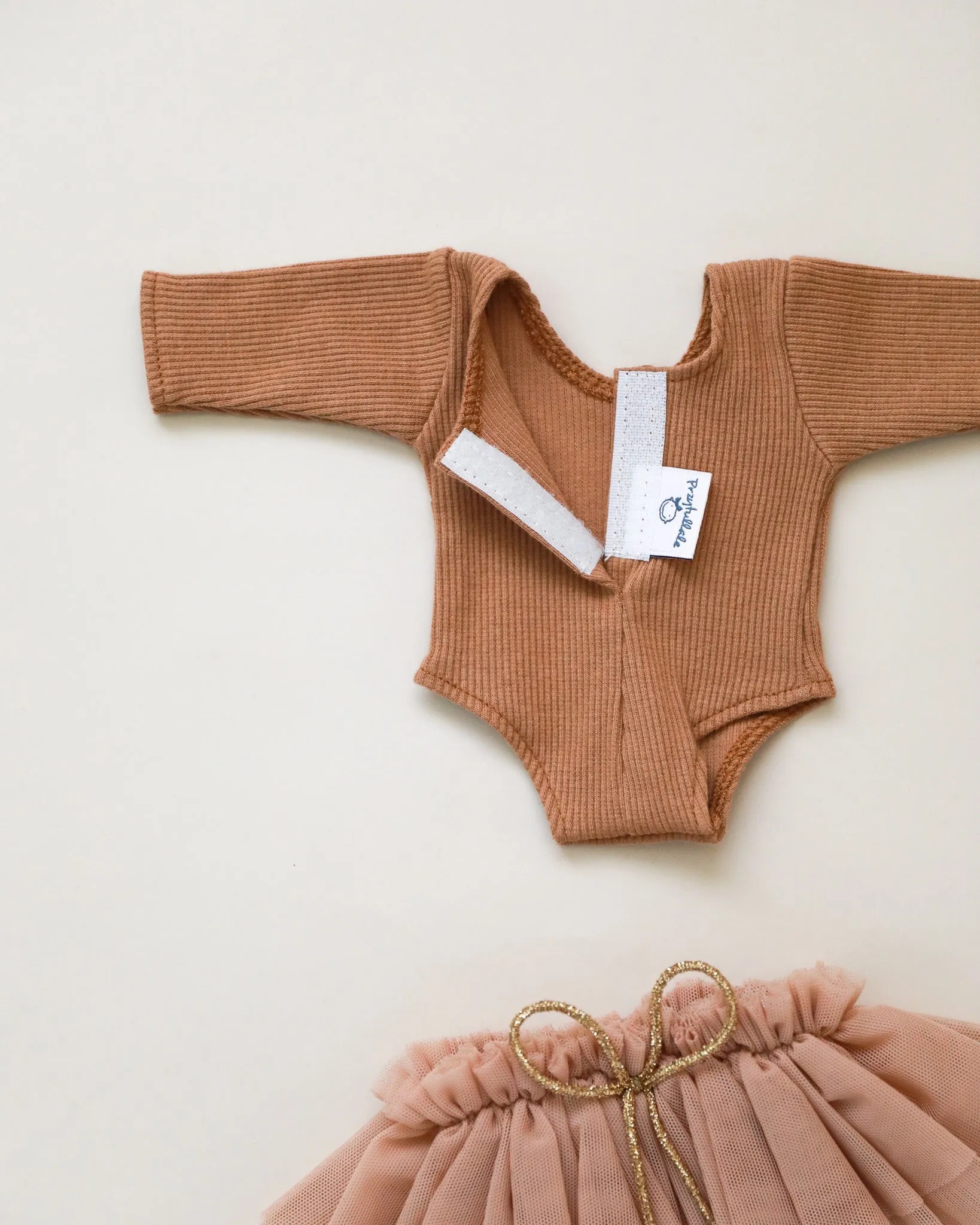 Minikane Doll Clothes | Doll Tutu Bodysuit - Cinnamon