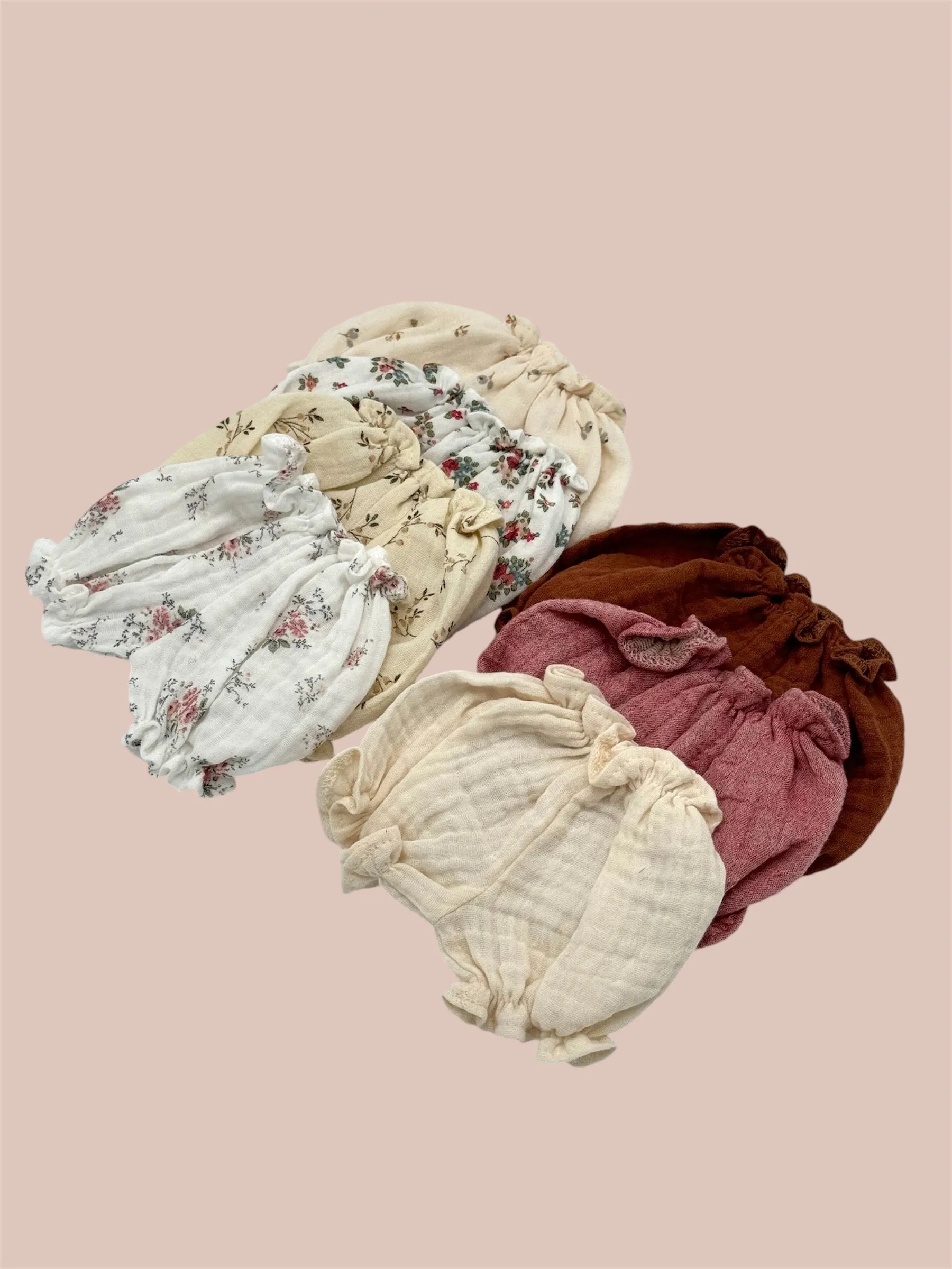 Minikane Doll Clothes | Muslin Bloomers - Cinnamon