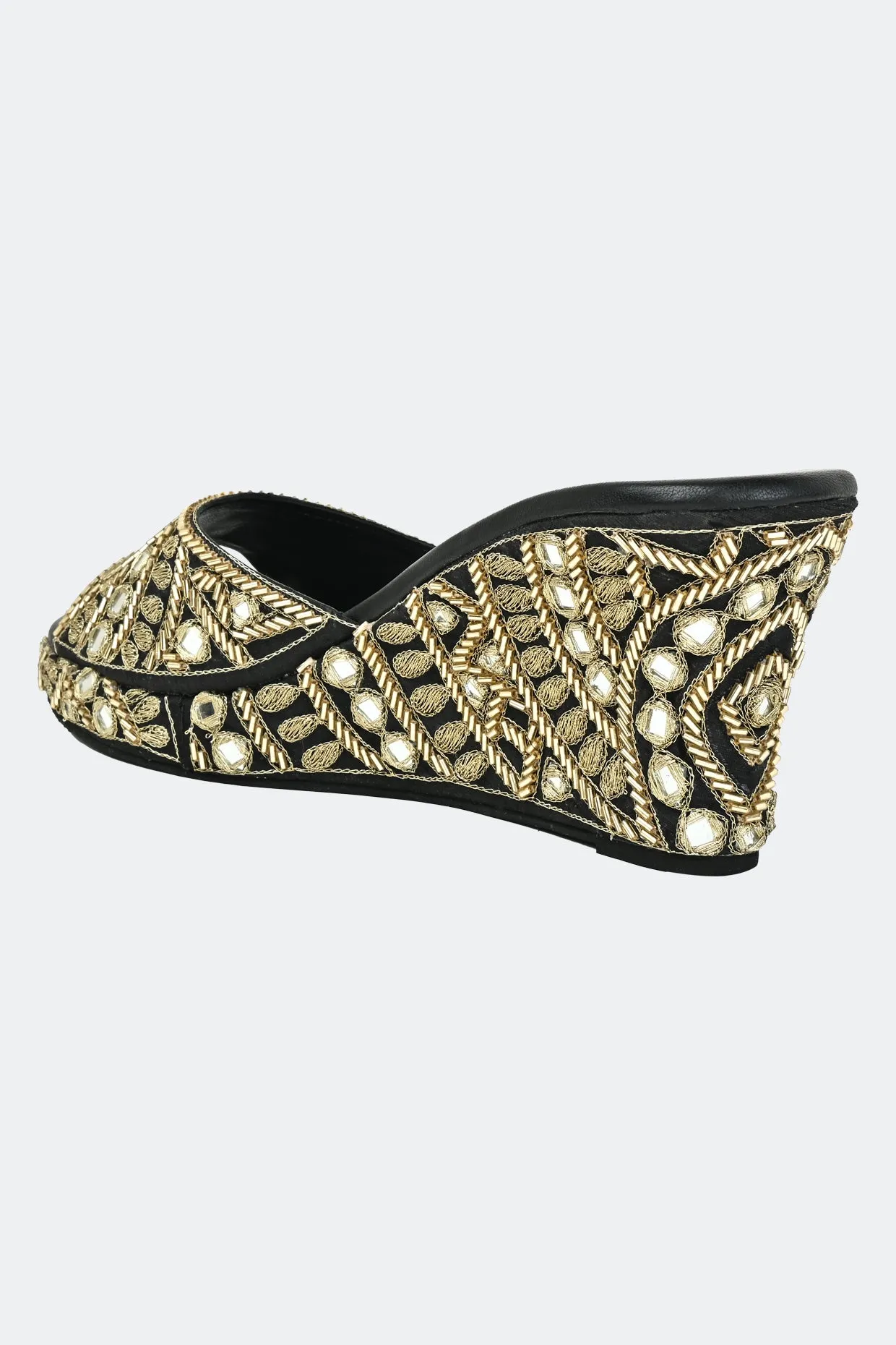 Midnight Mystic Wedges for Stylish Women