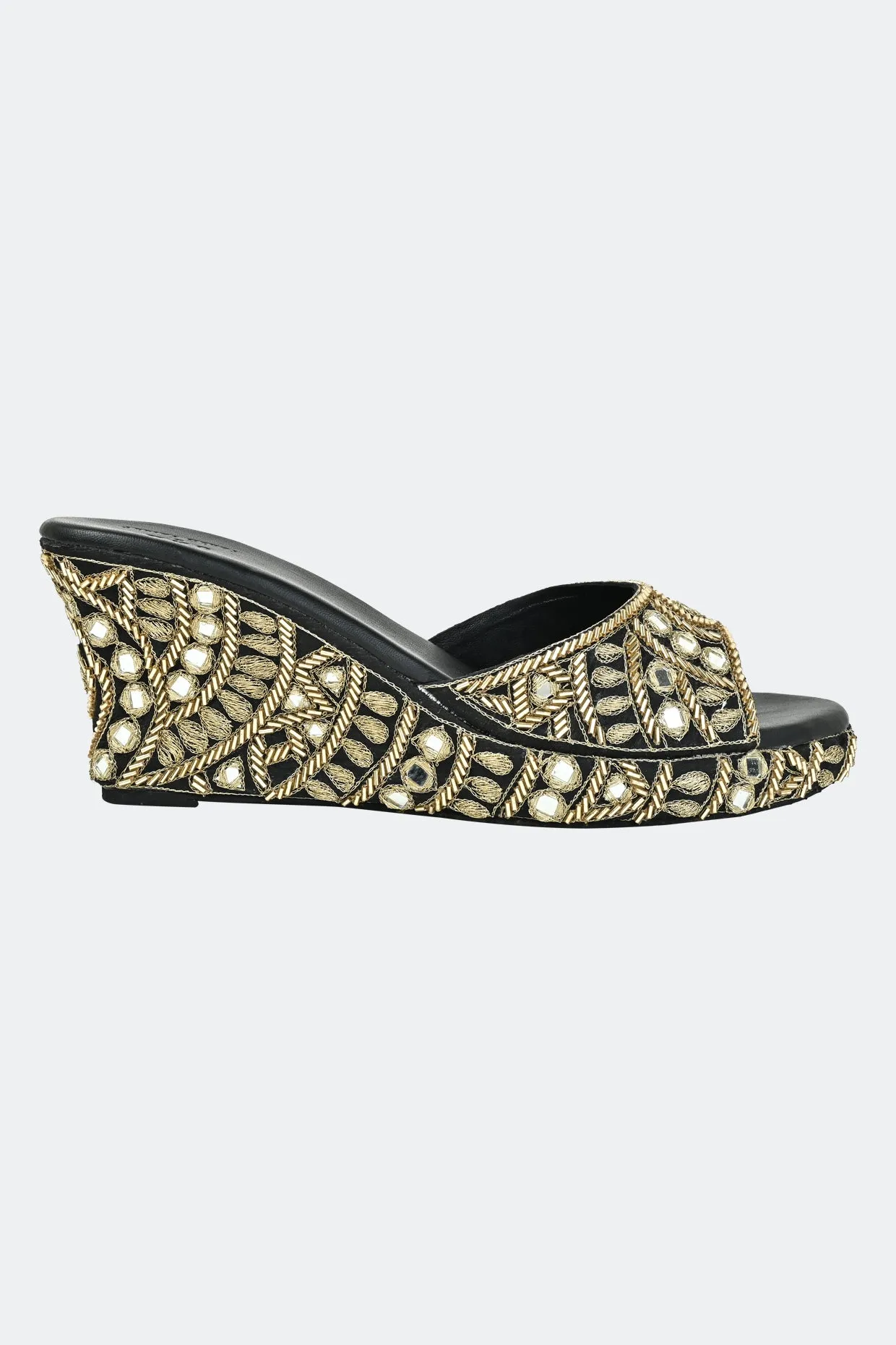 Midnight Mystic Wedges for Stylish Women