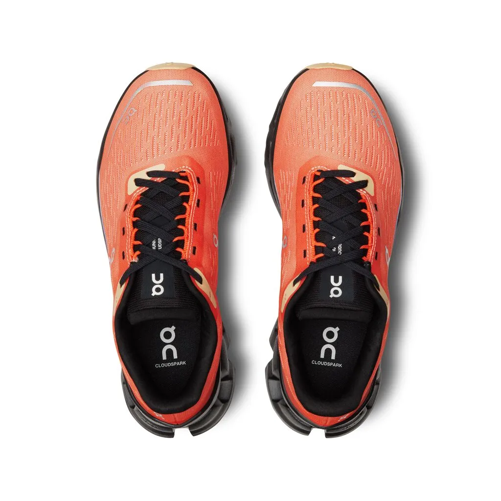 On Running Cloudspark (Womens) - Flame/Black