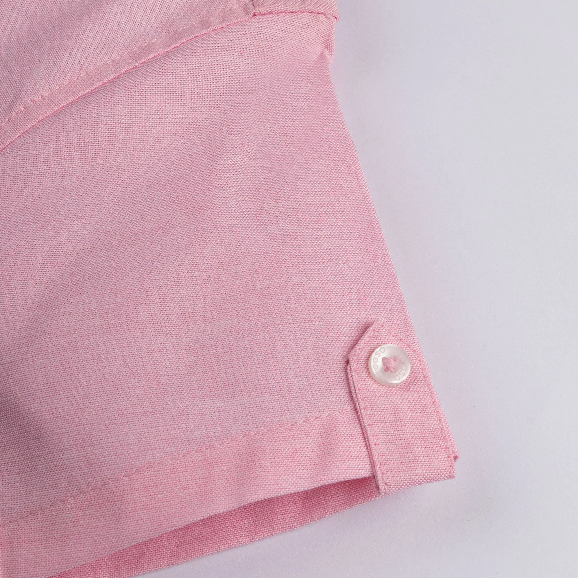 Pink Half Sleeves Casual Cotton Shirt