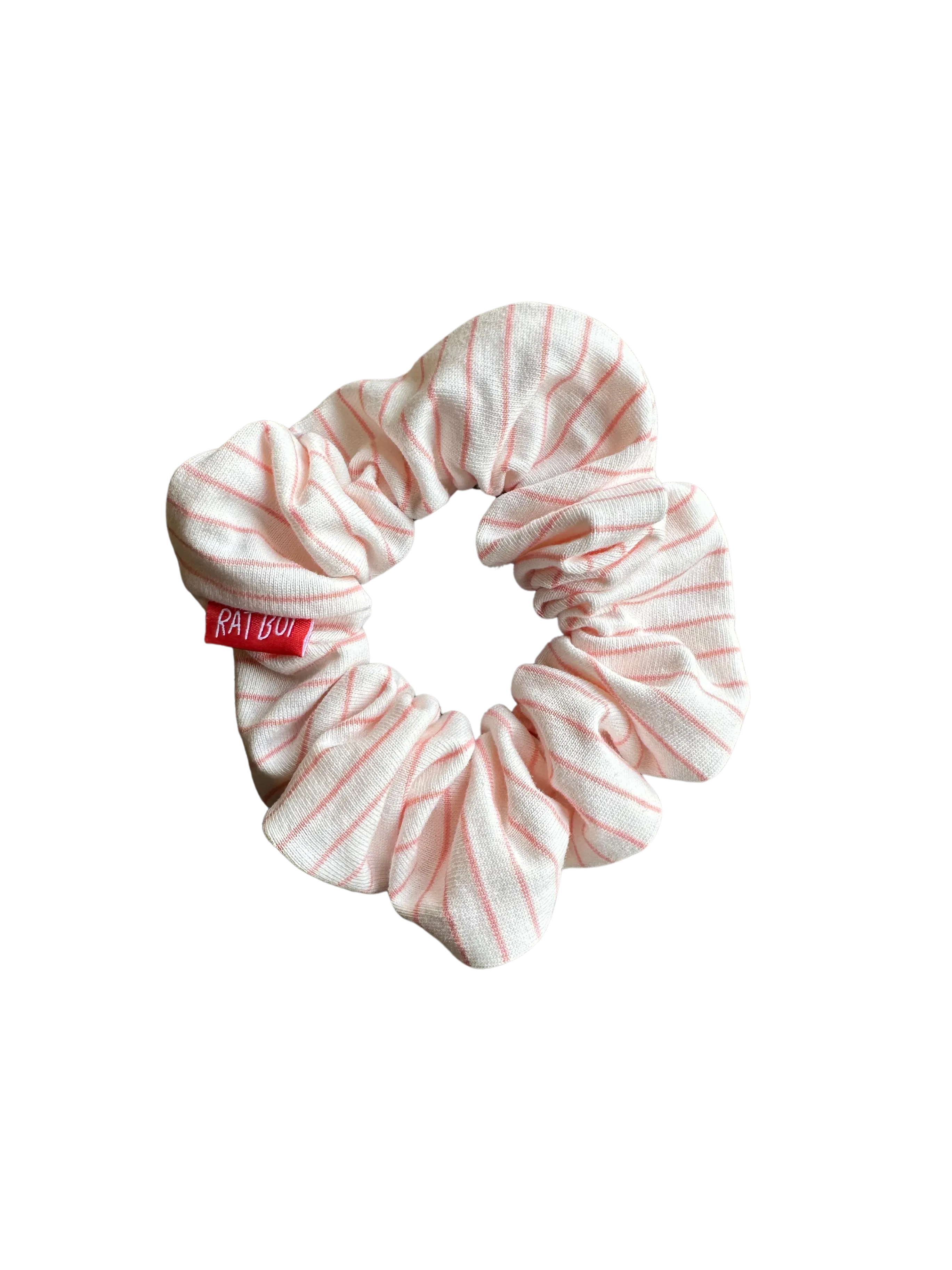 PINK STRIPE CLASSIC SCRUNCHIE