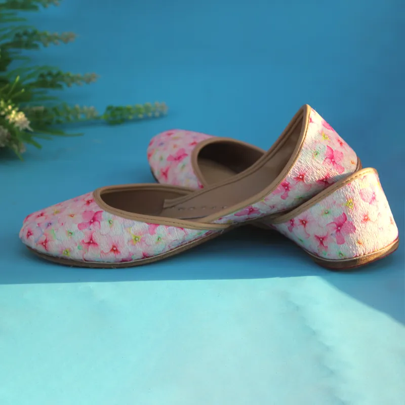 Pink Stylish Khussa For Women