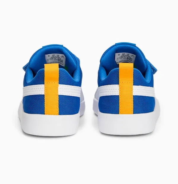 Puma Children's sneakers in breathable mesh Courtflex v2 371758-14 victoria blue-white-zinnia