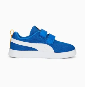 Puma Children's sneakers in breathable mesh Courtflex v2 371758-14 victoria blue-white-zinnia