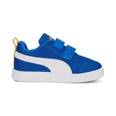 Puma children's sneakers in breathable mesh Courtflex v2 V Inf 371759-14 victoria blue-white-zinnia