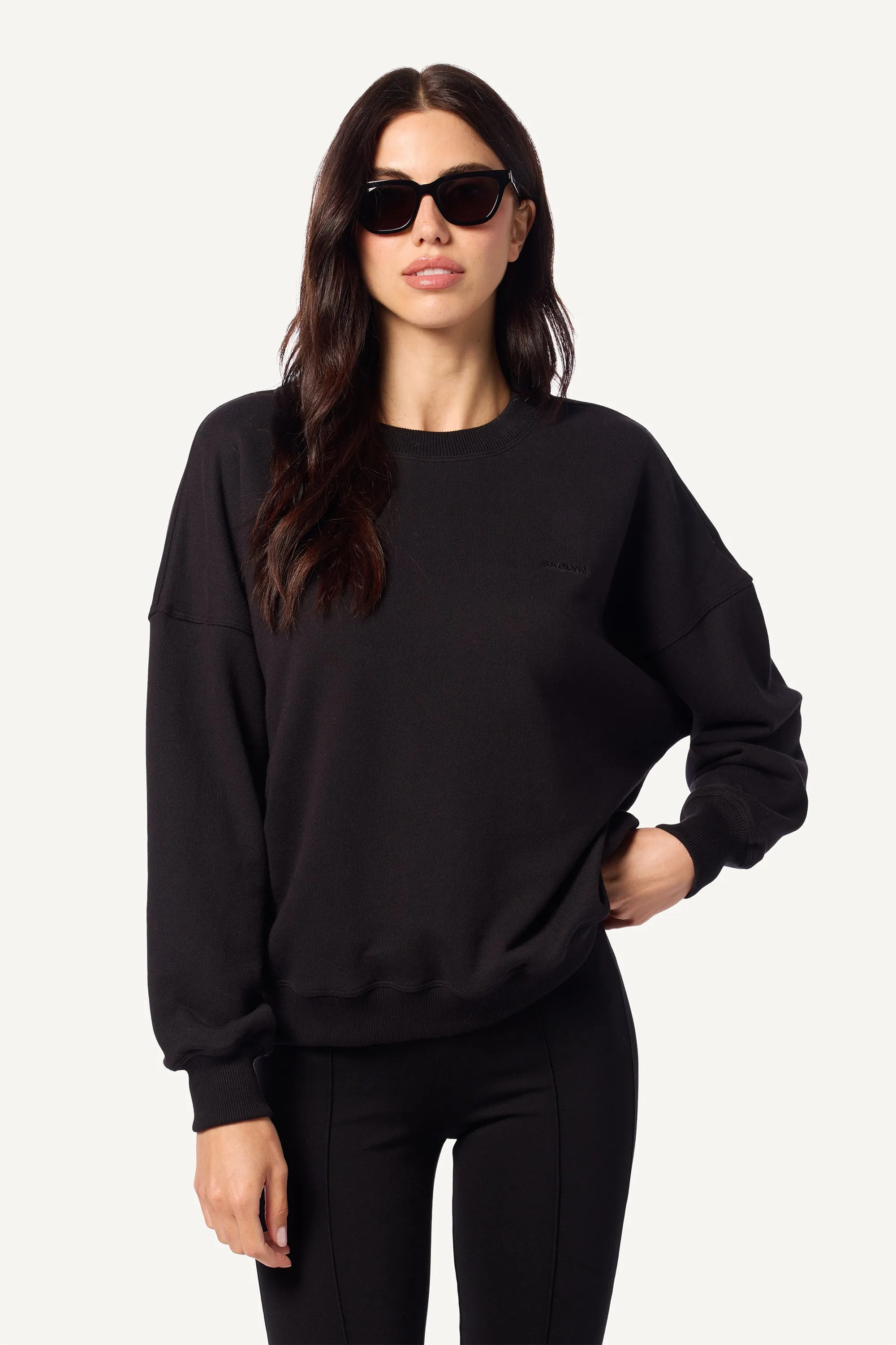 ROMY CLASSIC SWEATSHIRT | BLACK