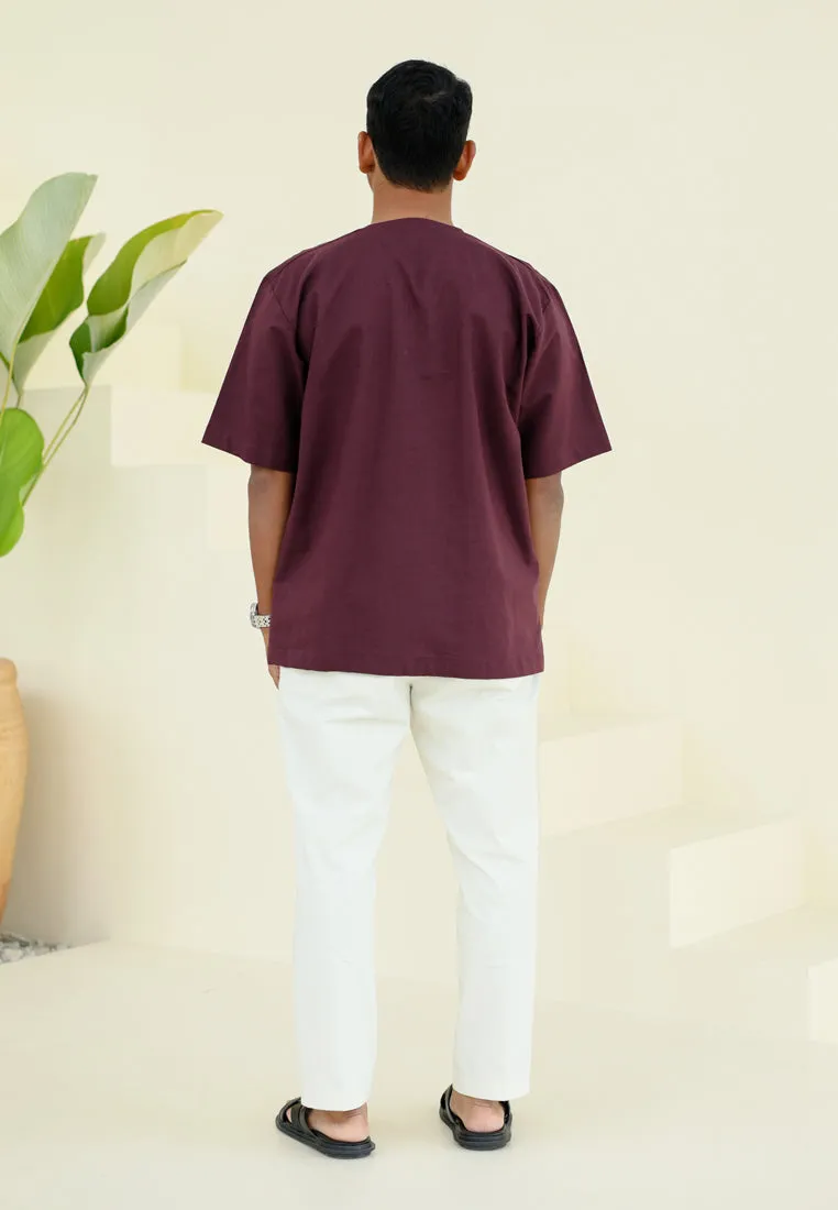 Shirt Men (Burgundy)