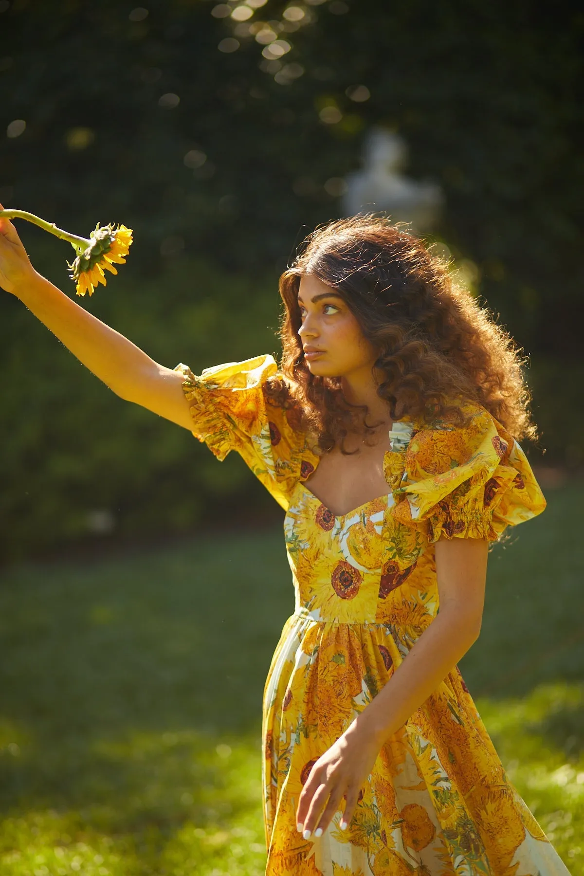 Sunflowers Cotton Ritz Gown