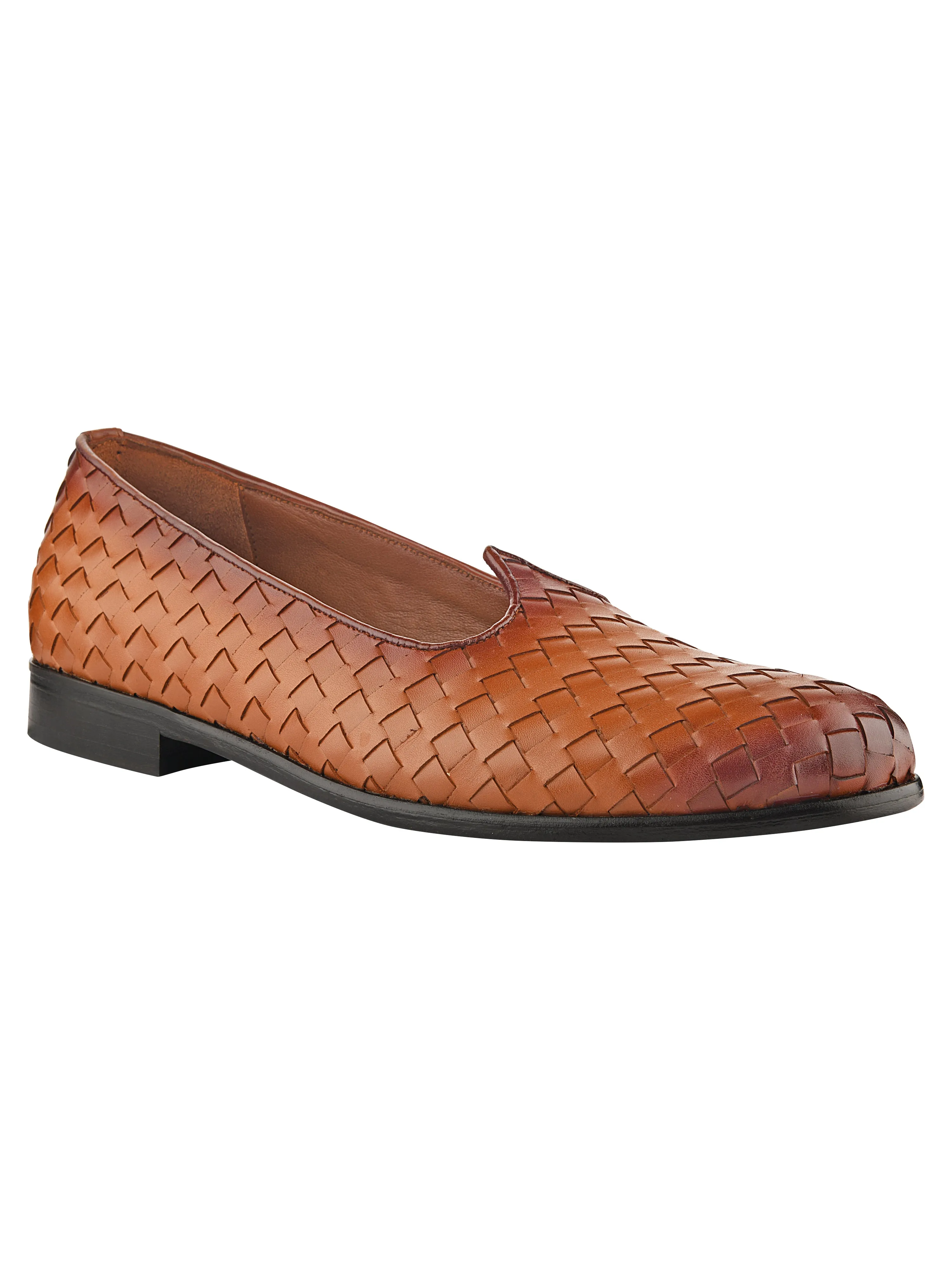 Tan Weave Mojris For Men