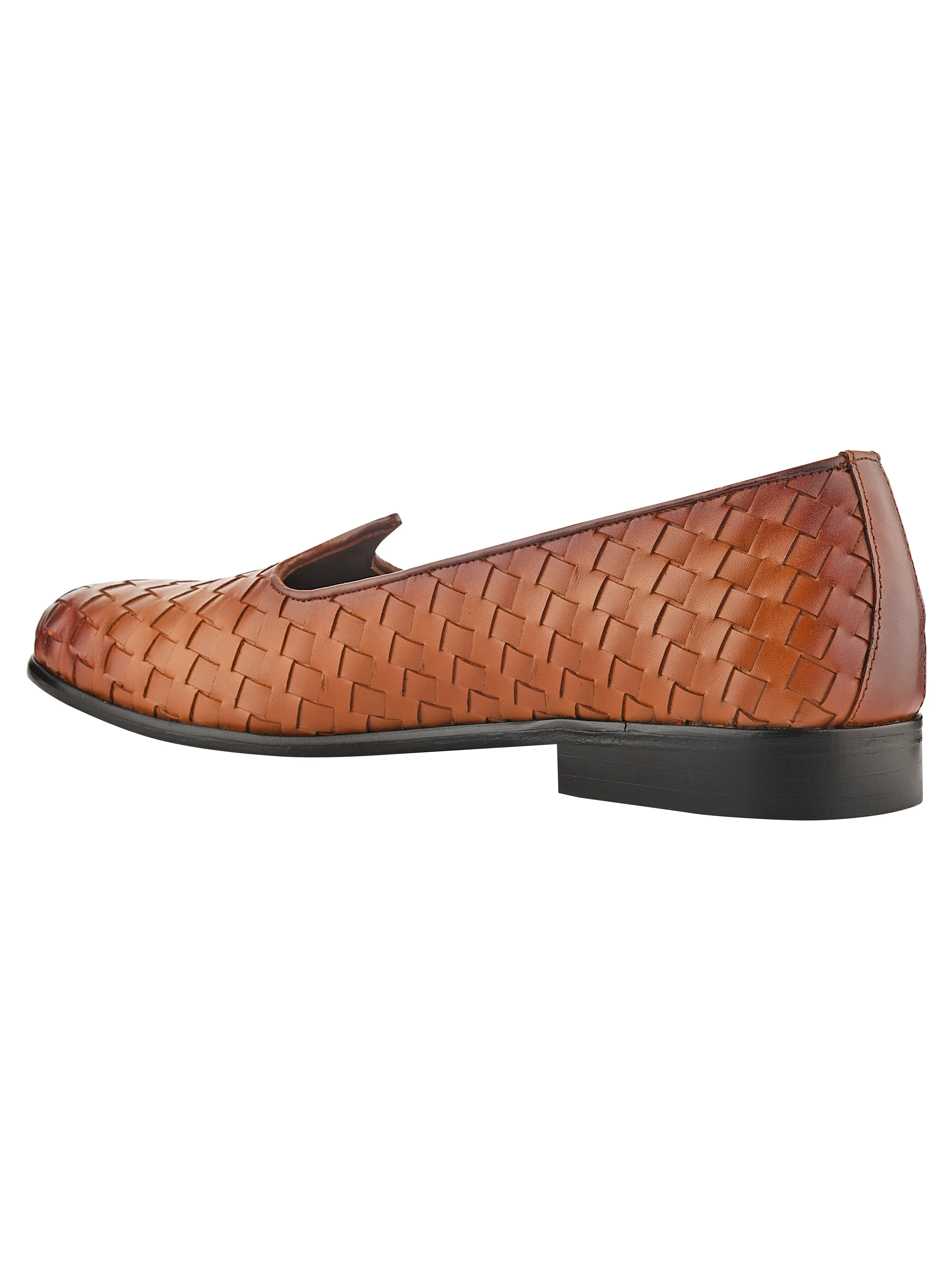 Tan Weave Mojris For Men