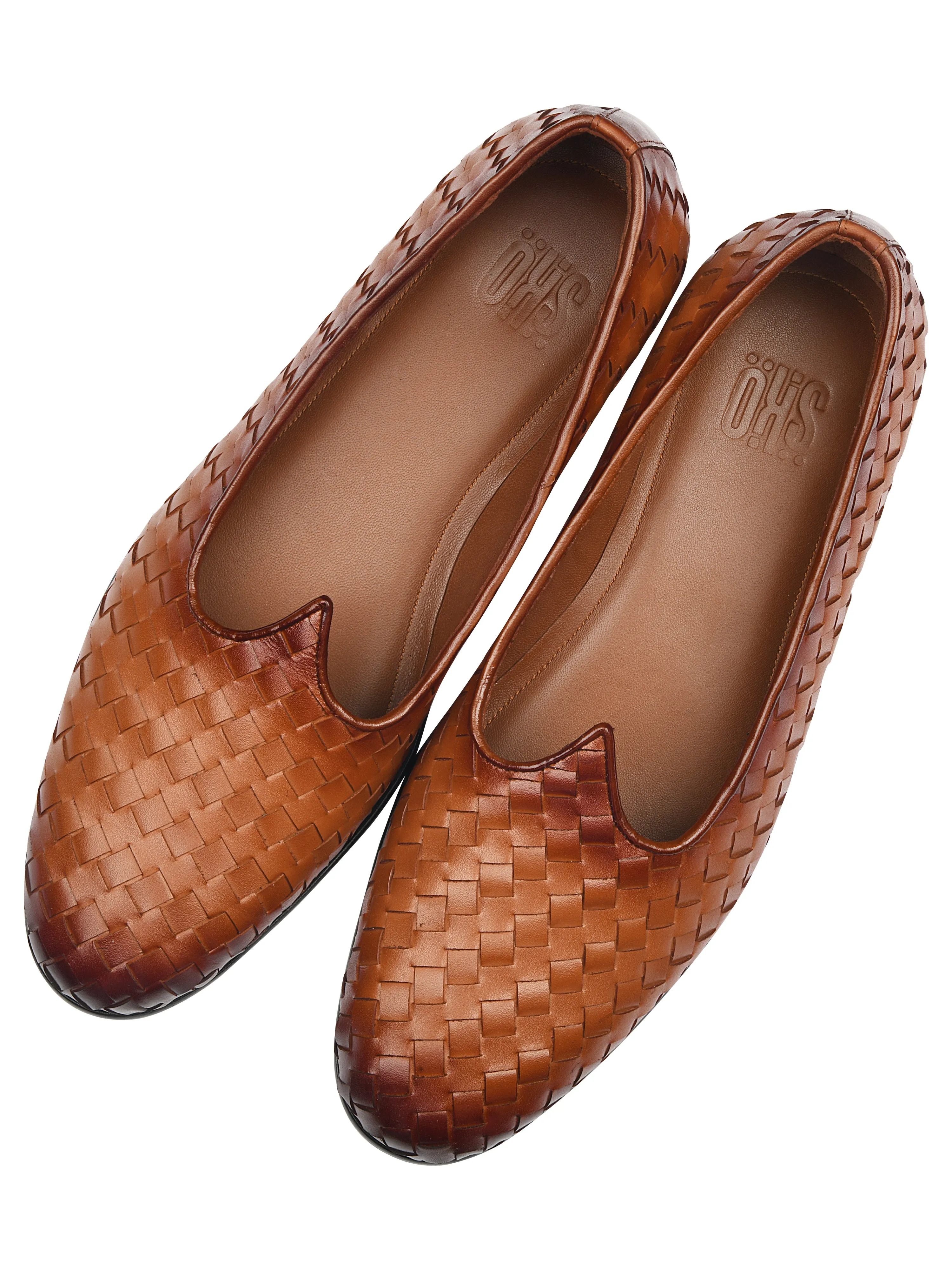 Tan Weave Mojris For Men