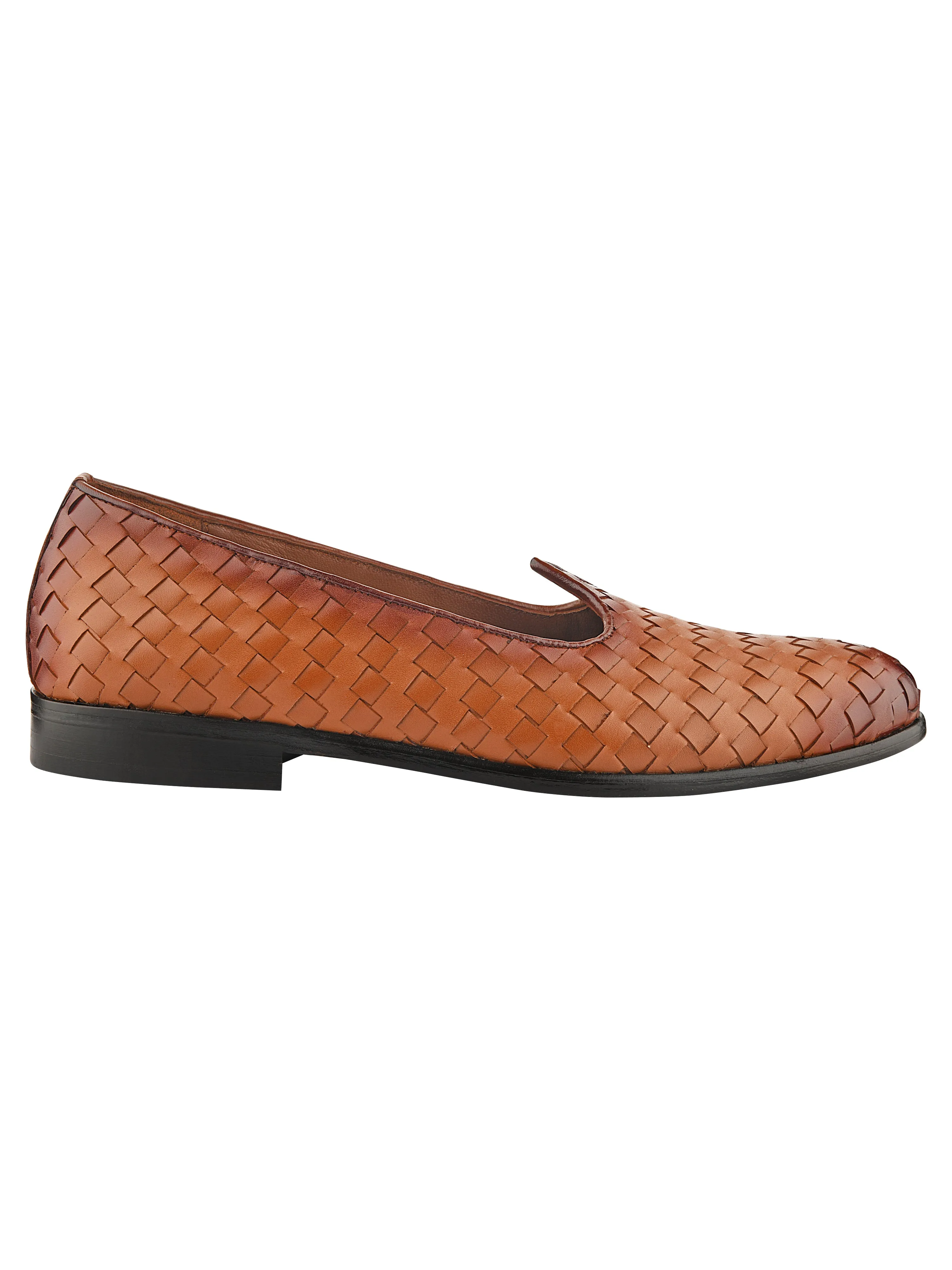 Tan Weave Mojris For Men