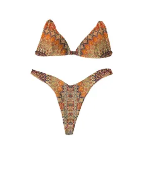 Women V Shape Mandala Orange