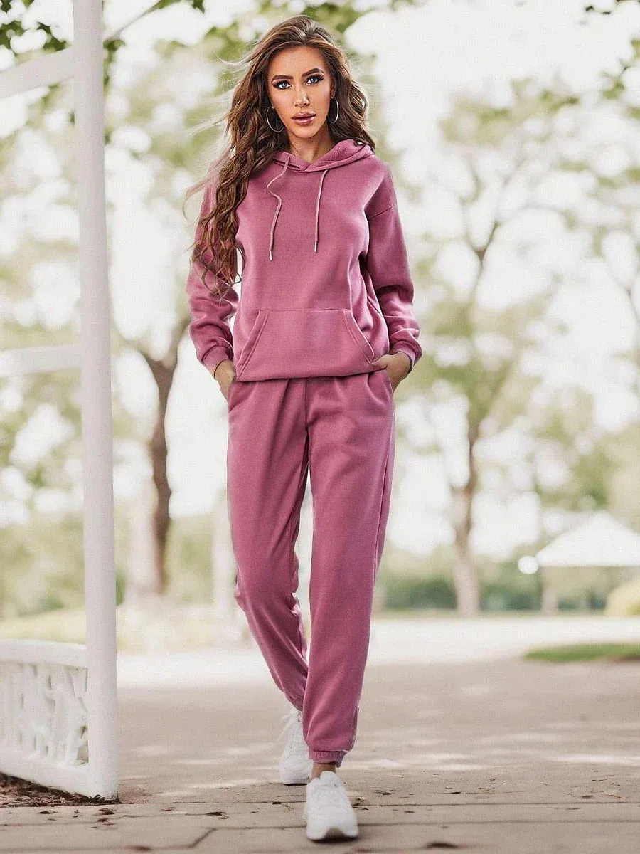 Women's 2-Piece Breathable Tracksuit Sweatsuit for Gym and Running