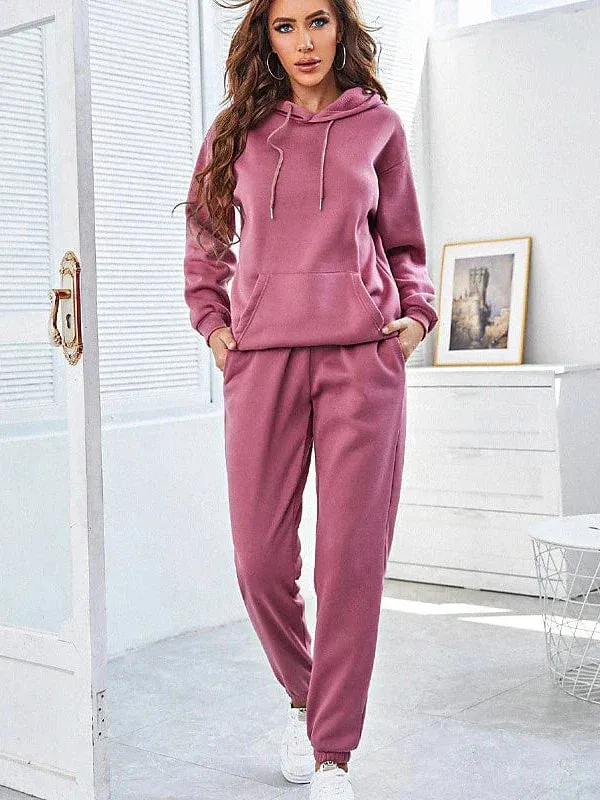 Women's 2-Piece Breathable Tracksuit Sweatsuit for Gym and Running