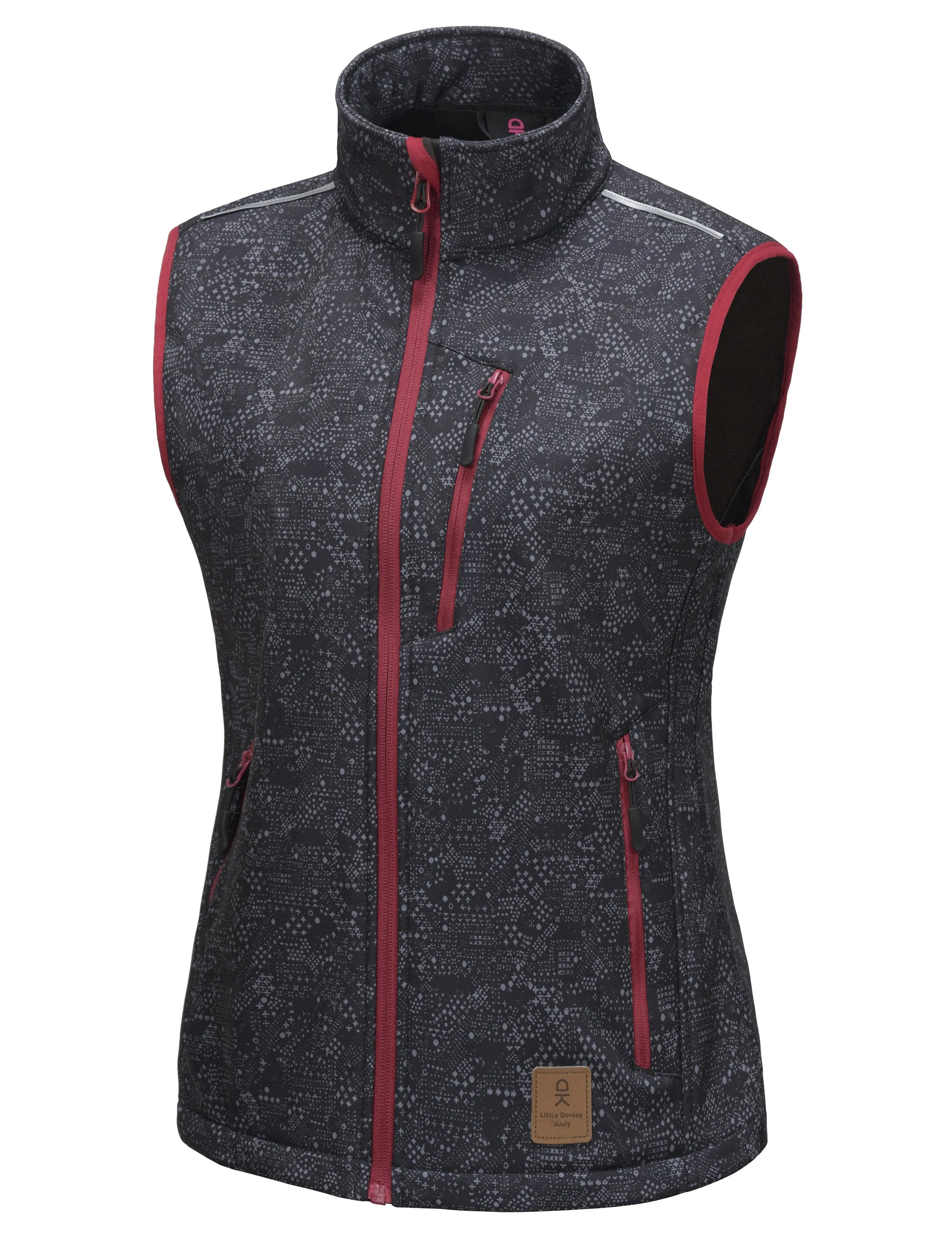 Women's Lightweight Fleece Lined Softshell Hiking 
 Golf Vest